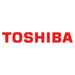 Toshiba logo, symbool van geavanceerde airconditioning technologie gebruikt door Esveld Installatie.
