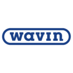 Wavin logo, symboliseert kwaliteitspijpleiding- en waterbeheersystemen aangeboden door Esveld Installatie.
